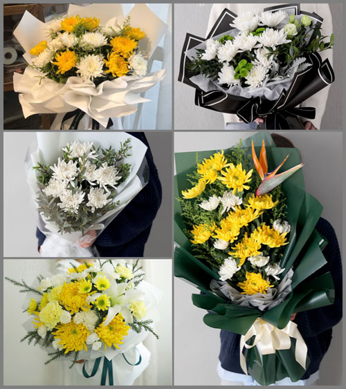 海南海口市琼山区滨江街道白事花束代送